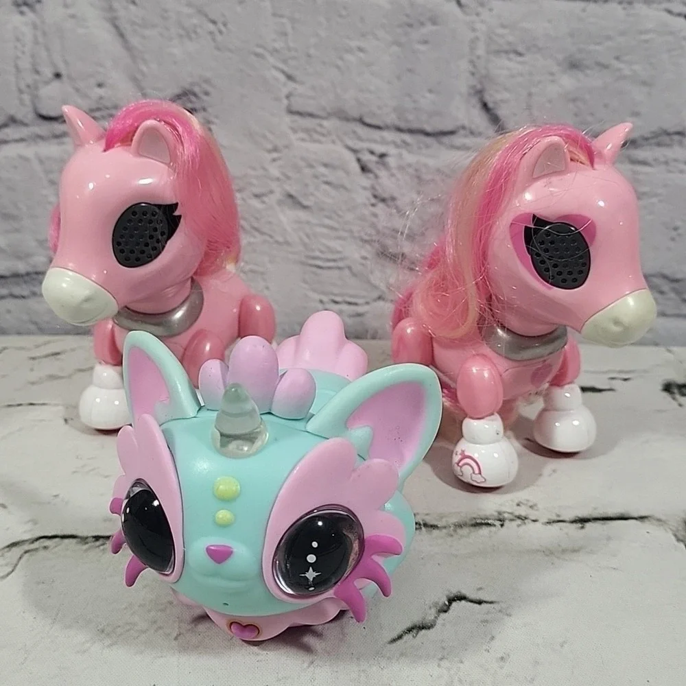 Zoomer Zups Pretty Ponies‎ Pixie Bells Lot Of 3 Electronic Interactive Toys